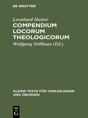 cover image of Compendium Locorum Theologicorum